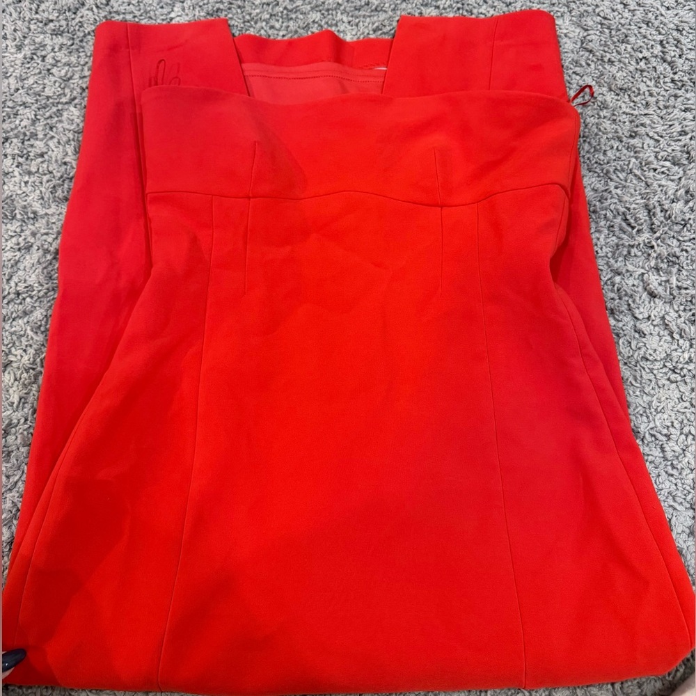 NWT red midi dress! Strapless !